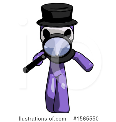 Royalty-Free (RF) Purple Design Mascot Clipart Illustration by Leo Blanchette - Stock Sample #1565550