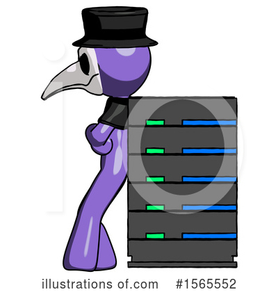 Royalty-Free (RF) Purple Design Mascot Clipart Illustration by Leo Blanchette - Stock Sample #1565552