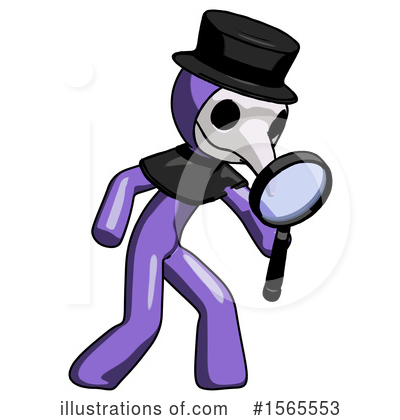 Royalty-Free (RF) Purple Design Mascot Clipart Illustration by Leo Blanchette - Stock Sample #1565553