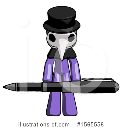 Royalty-Free (RF) Purple Design Mascot Clipart Illustration by Leo Blanchette - Stock Sample #1565556
