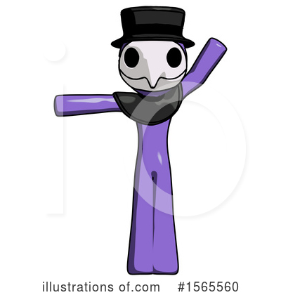 Royalty-Free (RF) Purple Design Mascot Clipart Illustration by Leo Blanchette - Stock Sample #1565560