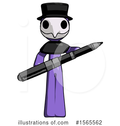Royalty-Free (RF) Purple Design Mascot Clipart Illustration by Leo Blanchette - Stock Sample #1565562