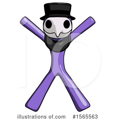 Royalty-Free (RF) Purple Design Mascot Clipart Illustration by Leo Blanchette - Stock Sample #1565563