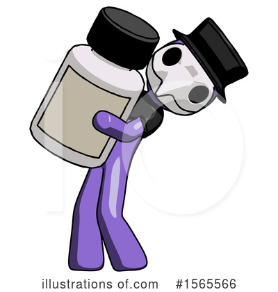 Royalty-Free (RF) Purple Design Mascot Clipart Illustration by Leo Blanchette - Stock Sample #1565566