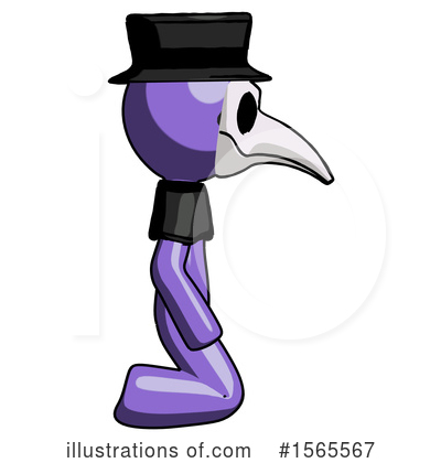 Royalty-Free (RF) Purple Design Mascot Clipart Illustration by Leo Blanchette - Stock Sample #1565567