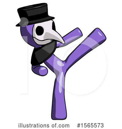 Royalty-Free (RF) Purple Design Mascot Clipart Illustration by Leo Blanchette - Stock Sample #1565573