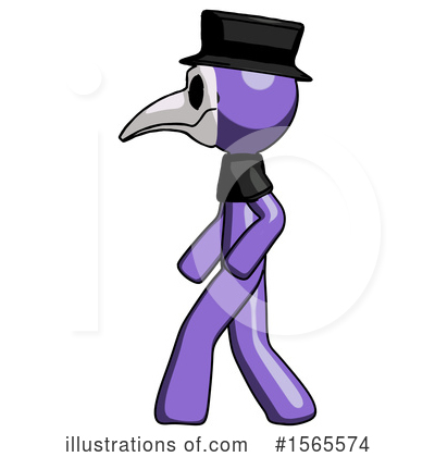 Royalty-Free (RF) Purple Design Mascot Clipart Illustration by Leo Blanchette - Stock Sample #1565574