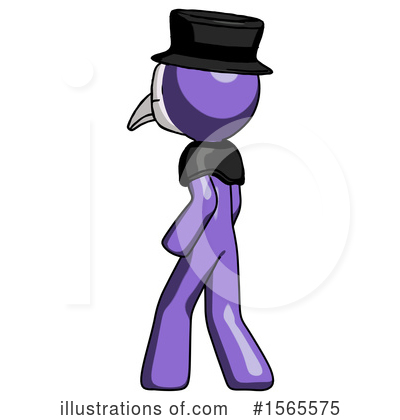 Royalty-Free (RF) Purple Design Mascot Clipart Illustration by Leo Blanchette - Stock Sample #1565575