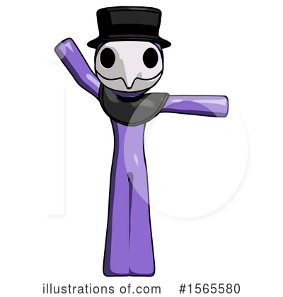 Royalty-Free (RF) Purple Design Mascot Clipart Illustration by Leo Blanchette - Stock Sample #1565580