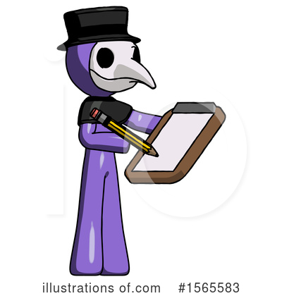 Royalty-Free (RF) Purple Design Mascot Clipart Illustration by Leo Blanchette - Stock Sample #1565583