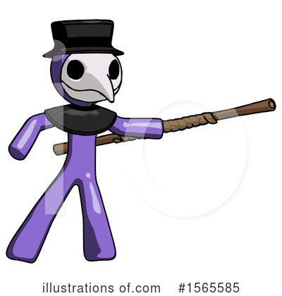 Royalty-Free (RF) Purple Design Mascot Clipart Illustration by Leo Blanchette - Stock Sample #1565585