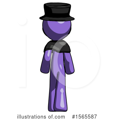Royalty-Free (RF) Purple Design Mascot Clipart Illustration by Leo Blanchette - Stock Sample #1565587