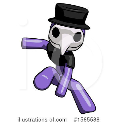 Royalty-Free (RF) Purple Design Mascot Clipart Illustration by Leo Blanchette - Stock Sample #1565588