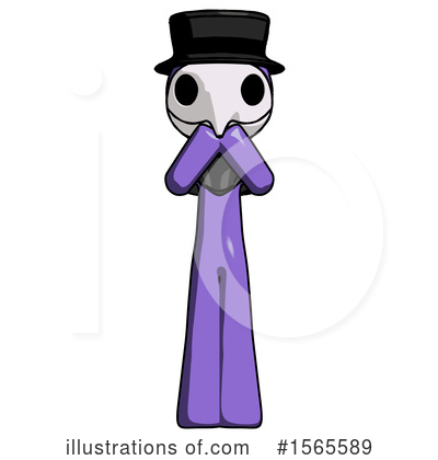 Royalty-Free (RF) Purple Design Mascot Clipart Illustration by Leo Blanchette - Stock Sample #1565589