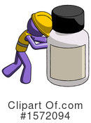 Purple Design Mascot Clipart #1572094 by Leo Blanchette