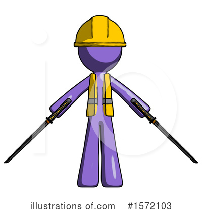 Royalty-Free (RF) Purple Design Mascot Clipart Illustration by Leo Blanchette - Stock Sample #1572103