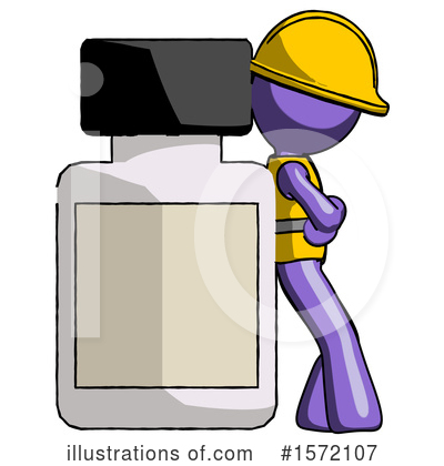 Royalty-Free (RF) Purple Design Mascot Clipart Illustration by Leo Blanchette - Stock Sample #1572107