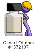 Purple Design Mascot Clipart #1572107 by Leo Blanchette
