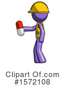 Purple Design Mascot Clipart #1572108 by Leo Blanchette