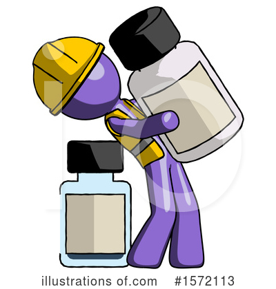 Royalty-Free (RF) Purple Design Mascot Clipart Illustration by Leo Blanchette - Stock Sample #1572113