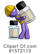 Purple Design Mascot Clipart #1572113 by Leo Blanchette