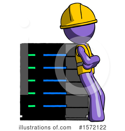 Royalty-Free (RF) Purple Design Mascot Clipart Illustration by Leo Blanchette - Stock Sample #1572122