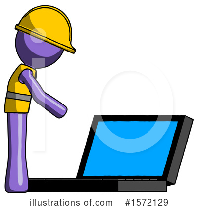 Royalty-Free (RF) Purple Design Mascot Clipart Illustration by Leo Blanchette - Stock Sample #1572129