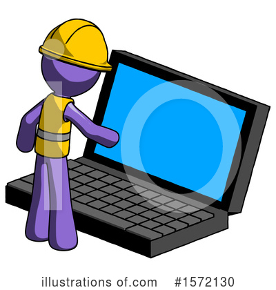 Royalty-Free (RF) Purple Design Mascot Clipart Illustration by Leo Blanchette - Stock Sample #1572130