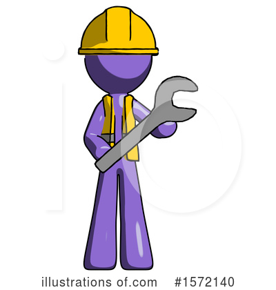 Royalty-Free (RF) Purple Design Mascot Clipart Illustration by Leo Blanchette - Stock Sample #1572140
