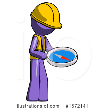 Royalty-Free (RF) Purple Design Mascot Clipart Illustration by Leo Blanchette - Stock Sample #1572141