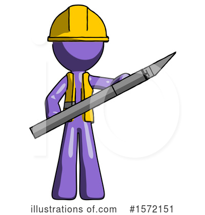 Royalty-Free (RF) Purple Design Mascot Clipart Illustration by Leo Blanchette - Stock Sample #1572151
