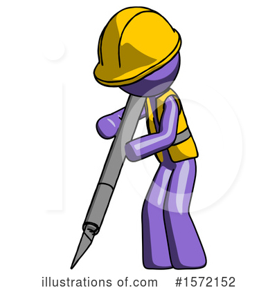 Royalty-Free (RF) Purple Design Mascot Clipart Illustration by Leo Blanchette - Stock Sample #1572152