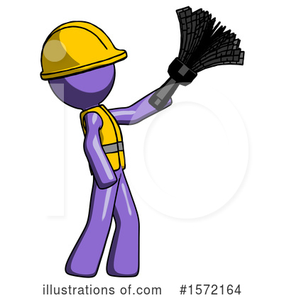 Royalty-Free (RF) Purple Design Mascot Clipart Illustration by Leo Blanchette - Stock Sample #1572164