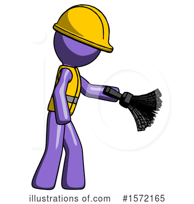 Royalty-Free (RF) Purple Design Mascot Clipart Illustration by Leo Blanchette - Stock Sample #1572165