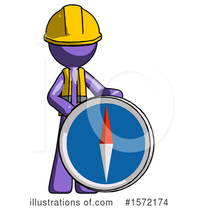 Royalty-Free (RF) Purple Design Mascot Clipart Illustration by Leo Blanchette - Stock Sample #1572174