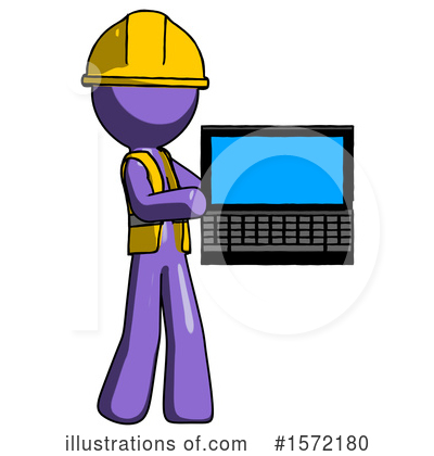 Royalty-Free (RF) Purple Design Mascot Clipart Illustration by Leo Blanchette - Stock Sample #1572180