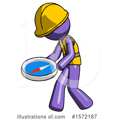 Royalty-Free (RF) Purple Design Mascot Clipart Illustration by Leo Blanchette - Stock Sample #1572187