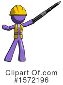 Purple Design Mascot Clipart #1572196 by Leo Blanchette