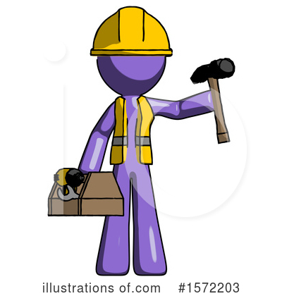 Royalty-Free (RF) Purple Design Mascot Clipart Illustration by Leo Blanchette - Stock Sample #1572203