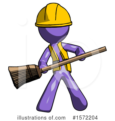 Royalty-Free (RF) Purple Design Mascot Clipart Illustration by Leo Blanchette - Stock Sample #1572204