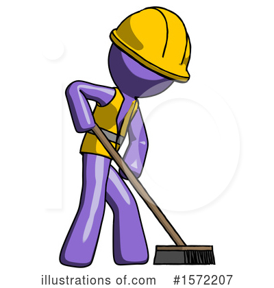 Royalty-Free (RF) Purple Design Mascot Clipart Illustration by Leo Blanchette - Stock Sample #1572207