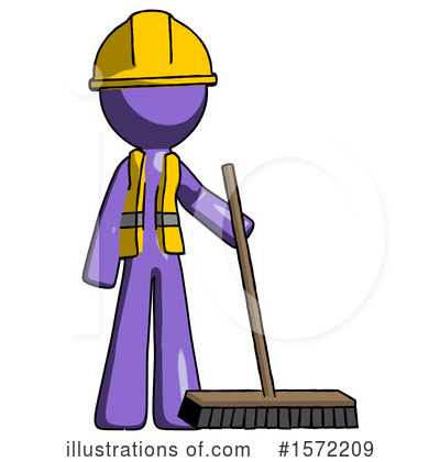 Royalty-Free (RF) Purple Design Mascot Clipart Illustration by Leo Blanchette - Stock Sample #1572209
