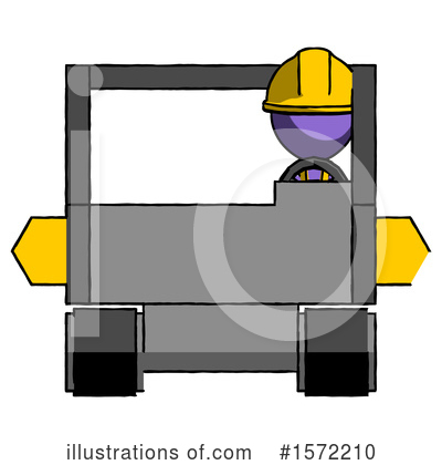 Royalty-Free (RF) Purple Design Mascot Clipart Illustration by Leo Blanchette - Stock Sample #1572210