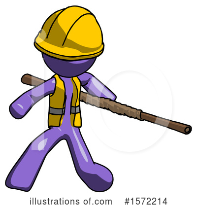 Royalty-Free (RF) Purple Design Mascot Clipart Illustration by Leo Blanchette - Stock Sample #1572214