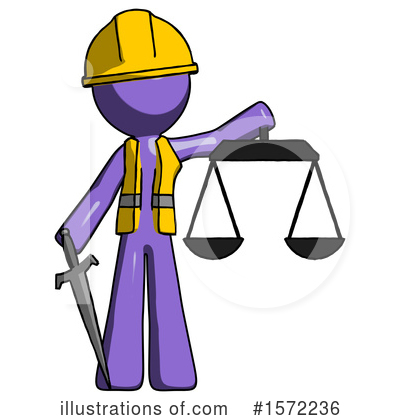 Royalty-Free (RF) Purple Design Mascot Clipart Illustration by Leo Blanchette - Stock Sample #1572236