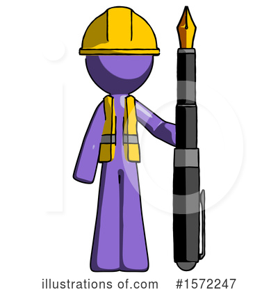 Royalty-Free (RF) Purple Design Mascot Clipart Illustration by Leo Blanchette - Stock Sample #1572247