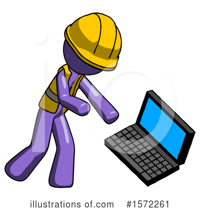 Royalty-Free (RF) Purple Design Mascot Clipart Illustration by Leo Blanchette - Stock Sample #1572261