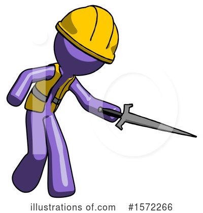Royalty-Free (RF) Purple Design Mascot Clipart Illustration by Leo Blanchette - Stock Sample #1572266