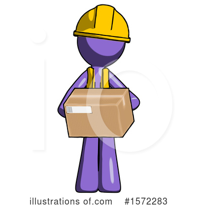 Royalty-Free (RF) Purple Design Mascot Clipart Illustration by Leo Blanchette - Stock Sample #1572283