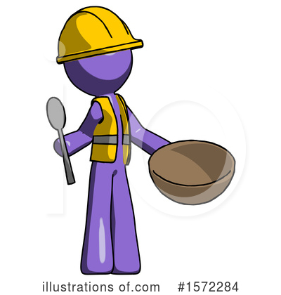 Royalty-Free (RF) Purple Design Mascot Clipart Illustration by Leo Blanchette - Stock Sample #1572284